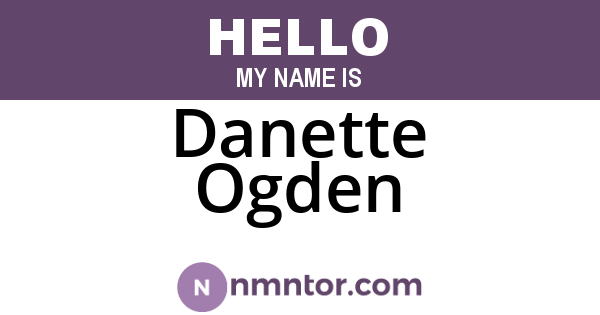 Danette Ogden