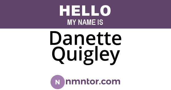 Danette Quigley