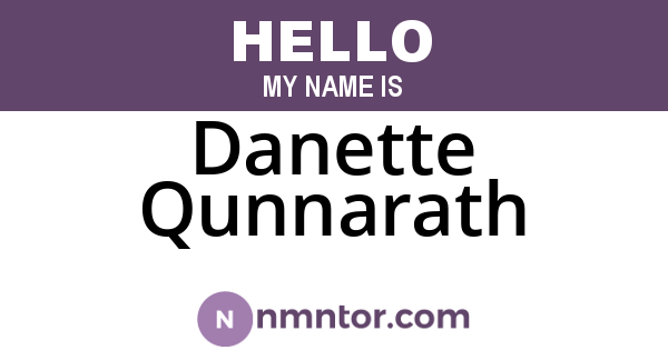 Danette Qunnarath