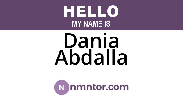 Dania Abdalla