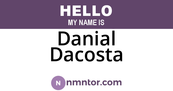 Danial Dacosta