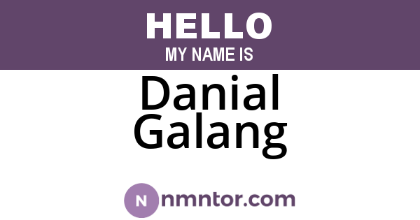 Danial Galang
