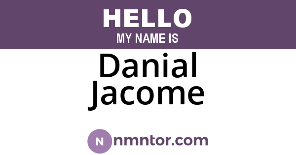 Danial Jacome