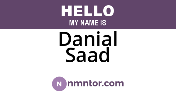 Danial Saad