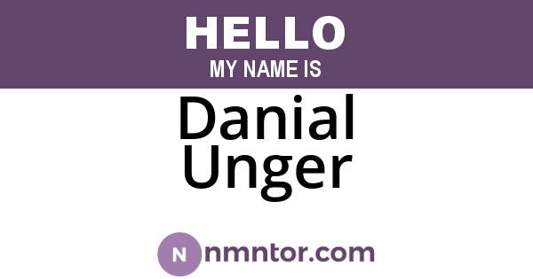 Danial Unger