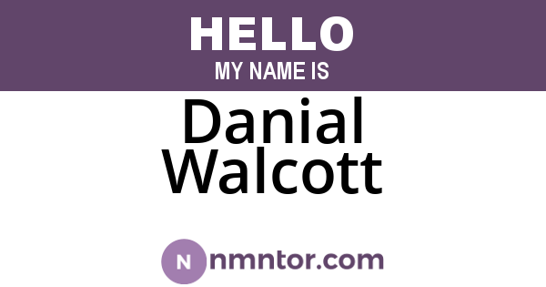 Danial Walcott