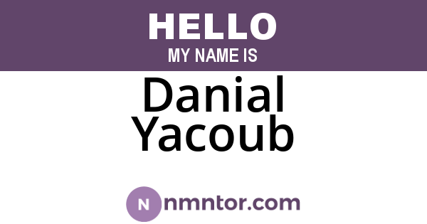 Danial Yacoub