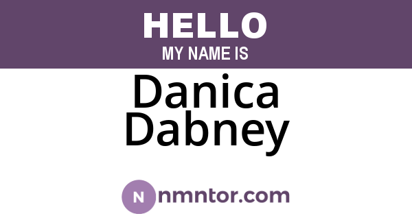 Danica Dabney