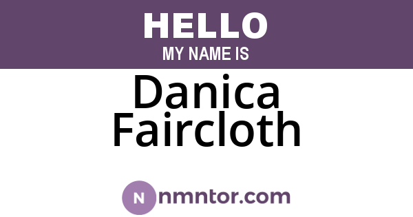 Danica Faircloth