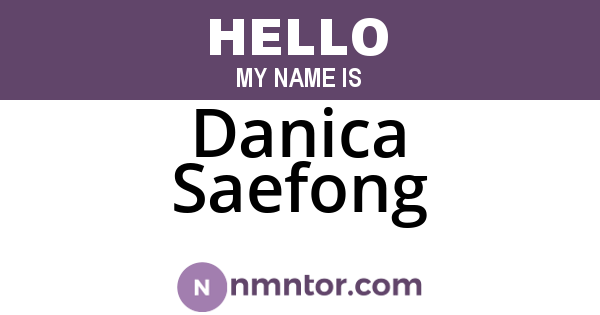 Danica Saefong