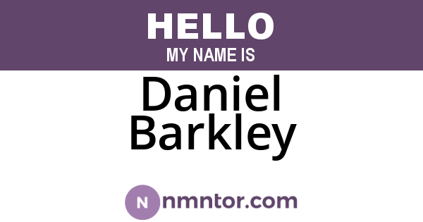 Daniel Barkley