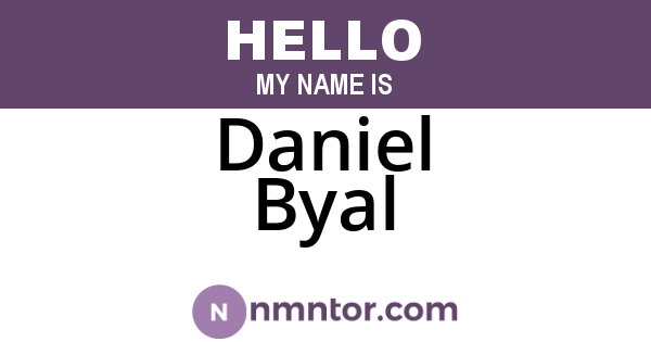 Daniel Byal