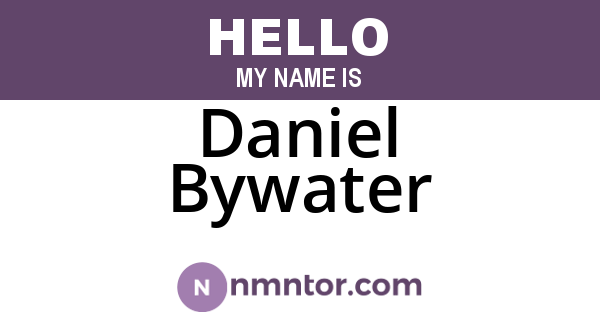 Daniel Bywater