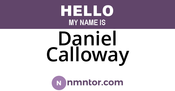 Daniel Calloway