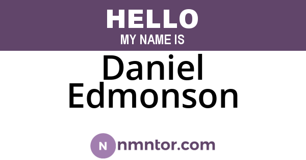 Daniel Edmonson