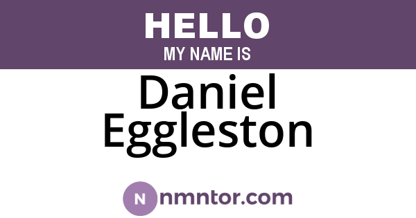 Daniel Eggleston