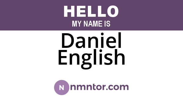 Daniel English