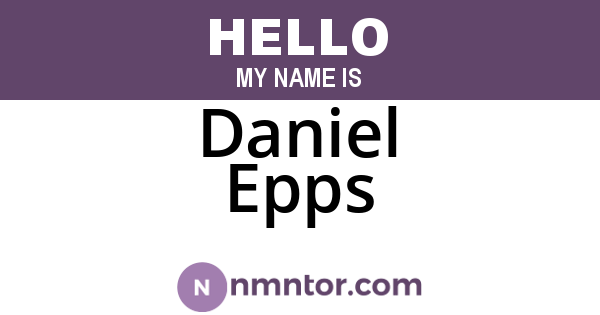 Daniel Epps