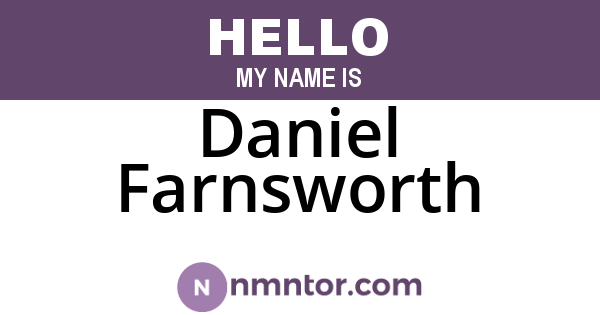 Daniel Farnsworth