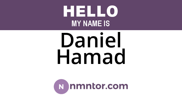 Daniel Hamad