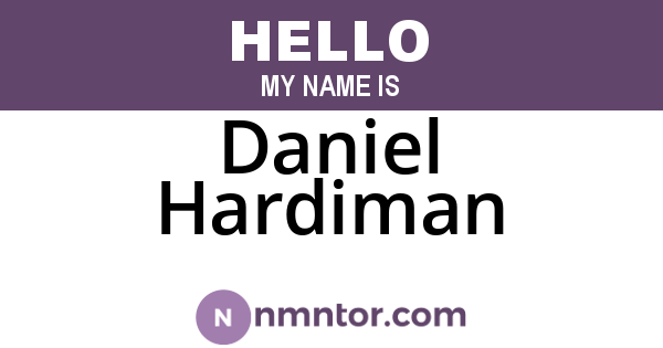 Daniel Hardiman