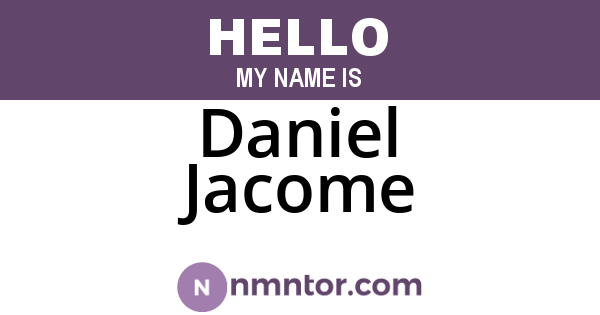 Daniel Jacome
