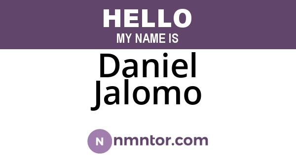 Daniel Jalomo