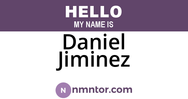 Daniel Jiminez