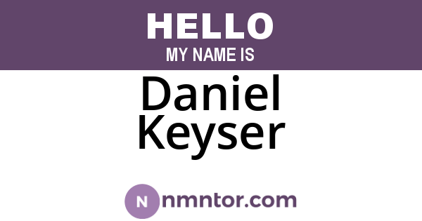 Daniel Keyser