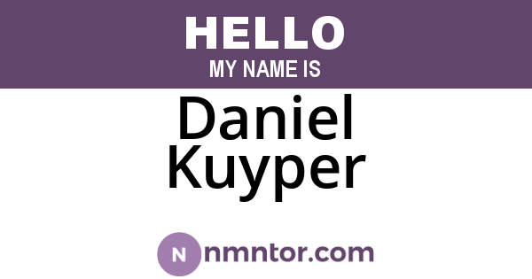 Daniel Kuyper