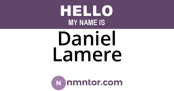Daniel Lamere