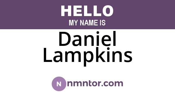 Daniel Lampkins