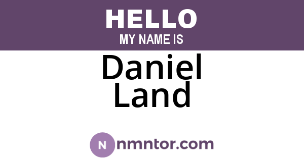 Daniel Land