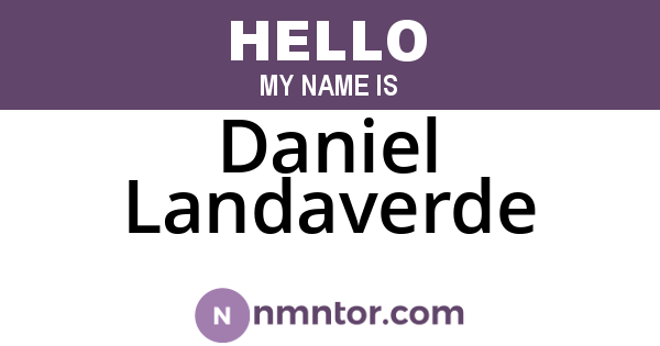 Daniel Landaverde