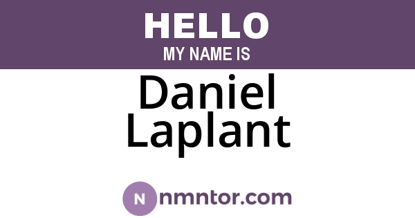 Daniel Laplant