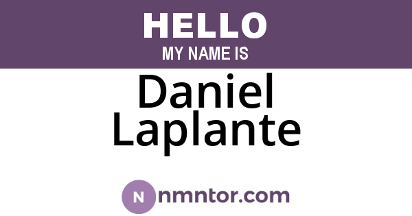 Daniel Laplante