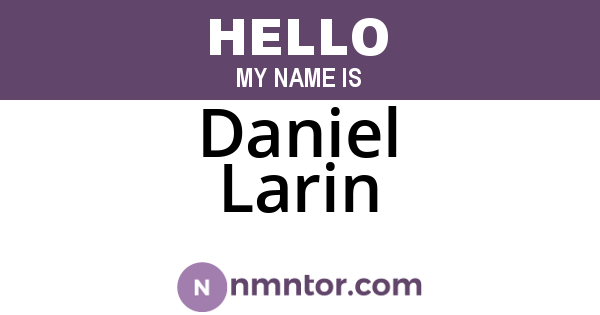 Daniel Larin