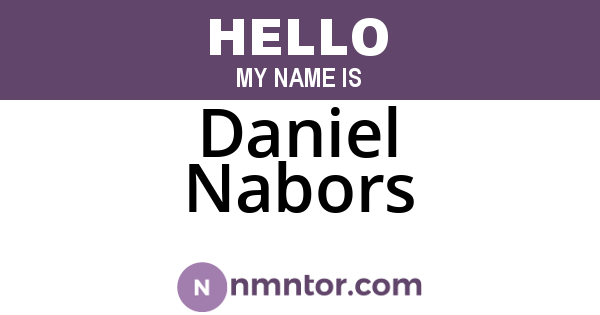 Daniel Nabors