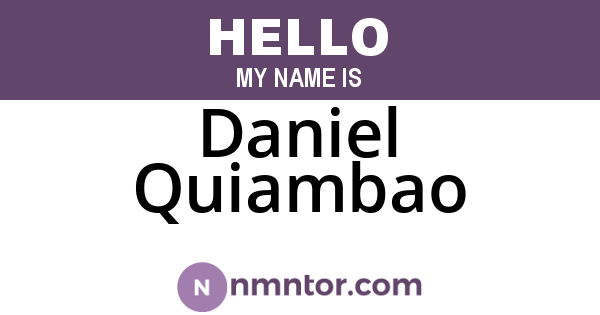 Daniel Quiambao