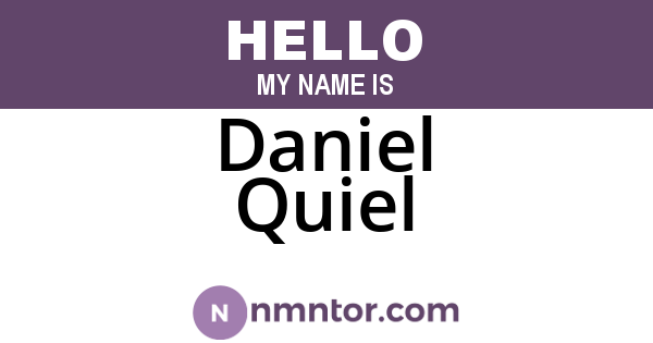 Daniel Quiel