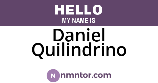 Daniel Quilindrino