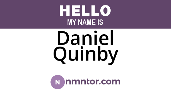Daniel Quinby