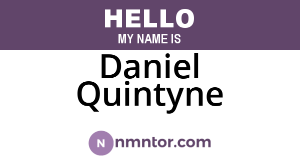 Daniel Quintyne