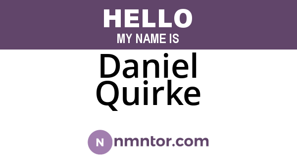 Daniel Quirke