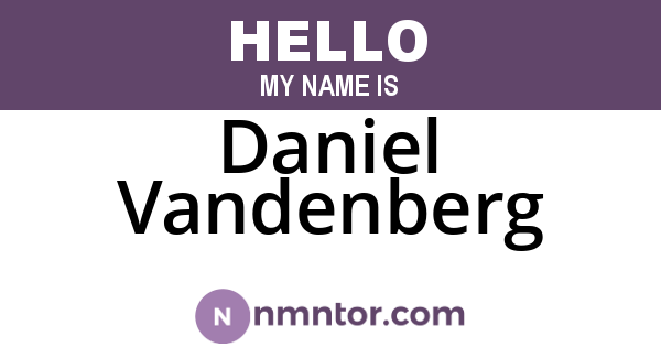 Daniel Vandenberg
