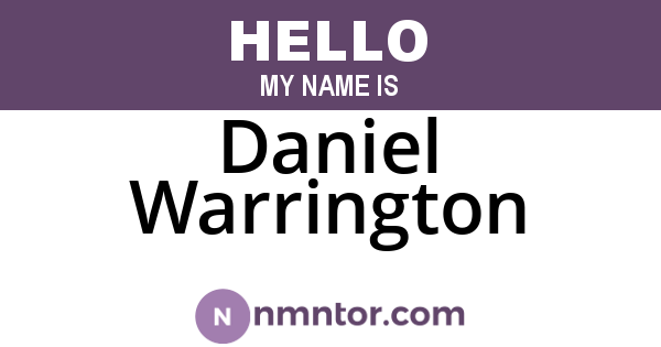 Daniel Warrington
