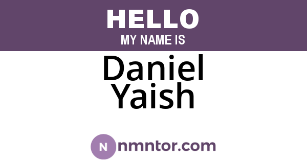 Daniel Yaish