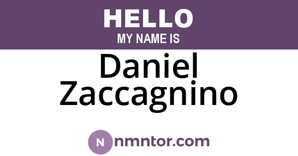 Daniel Zaccagnino
