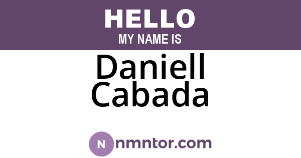 Daniell Cabada