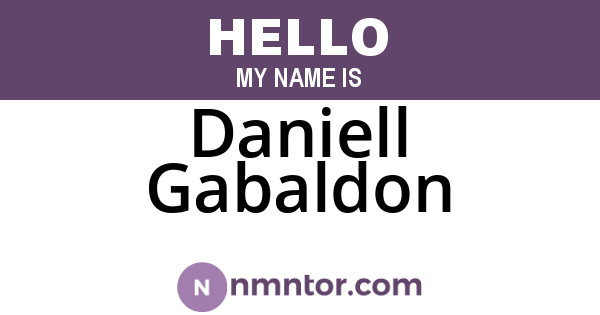 Daniell Gabaldon